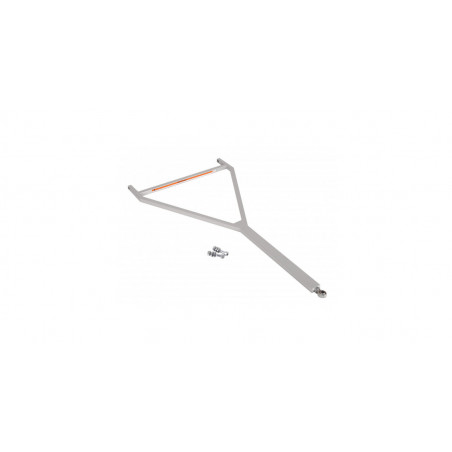 Barre de traction/attelage allongée grise pour chariot à pneus BG-R110P/111P