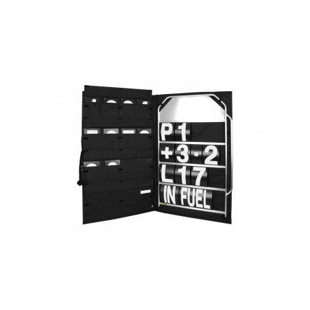 Kit panneautage large alu chiffres blancs avec sac