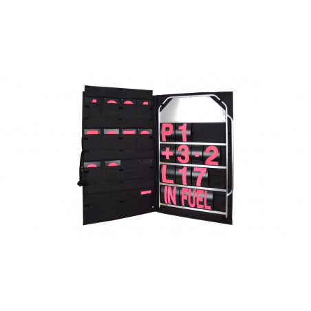 Kit panneautage large alu chiffres roses avec sac