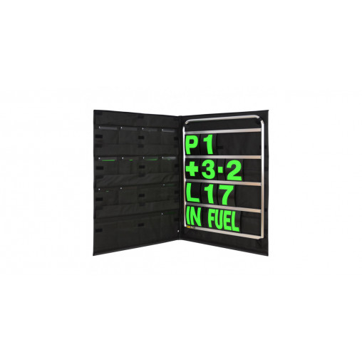 Kit panneautage alu avec chiffres verts et sac de rangement