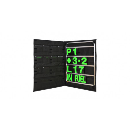 Kit panneautage alu avec chiffres verts et sac de rangement