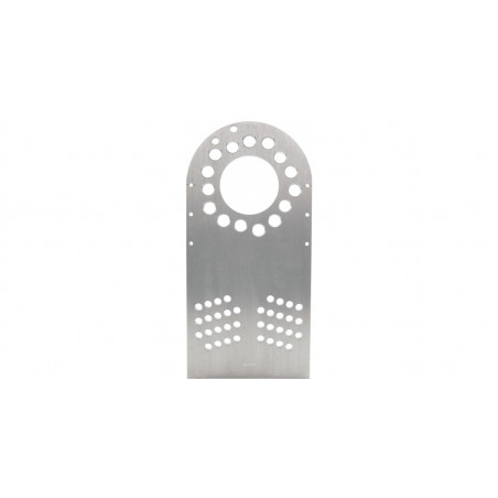 Plaque aluminium pour roue de réglages avec perçages 5x108 5x114,3 et 5x120 et alésage central 76,2mm par 4