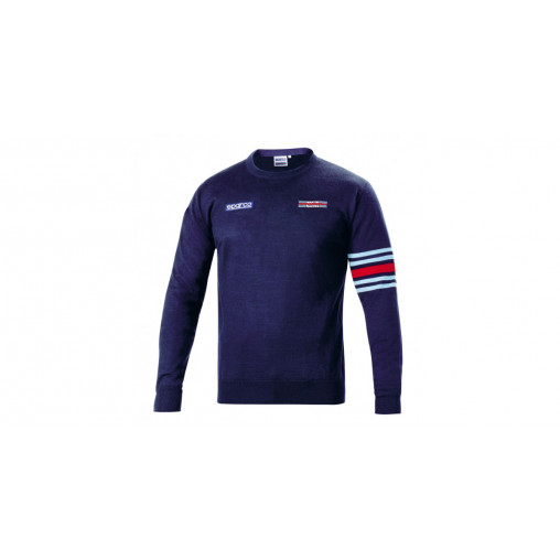 Pull Sparco Martini Racing laine col rond