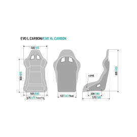 Siège baquet Sparco EVO XL carbone