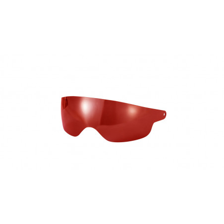Visière courte Sparco pour casque jet Prime (RJ) rouge iridium