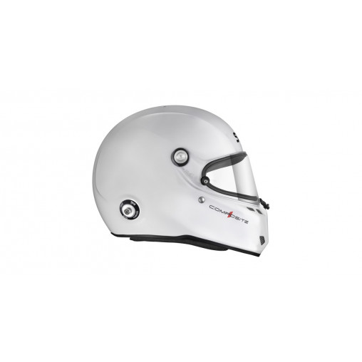 Casque Stilo ST6 FN Composite blanc/noir - Snell SA2025 FIA 8859-24 Hans FIA8858-10