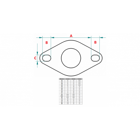 POWERSPRINT Bride INOX 2 trous