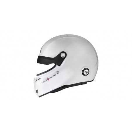 Casque Stilo ST6 GTN Composite blanc/noir - Snell SA2025 FIA 8859-24 Hans FIA8858-10