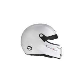 Casque Stilo ST6 GTN Composite blanc/noir - Snell SA2025 FIA 8859-24 Hans FIA8858-10