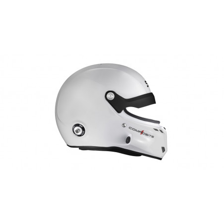 Casque Stilo ST6 GT Turismo Composite blanc/noir - Snell SA2025 FIA 8859-24 Hans FIA8858-10