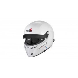 Casque Stilo ST6 GT Turismo Composite blanc/noir - Snell SA2025 FIA 8859-24 Hans FIA8858-10