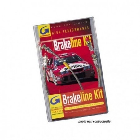 DESTOCKAGE - Kit Flexibles de Frein Durite Aviation GOODRIDGE Peugeot 207 tous les Modeles + RC 4 Pieces