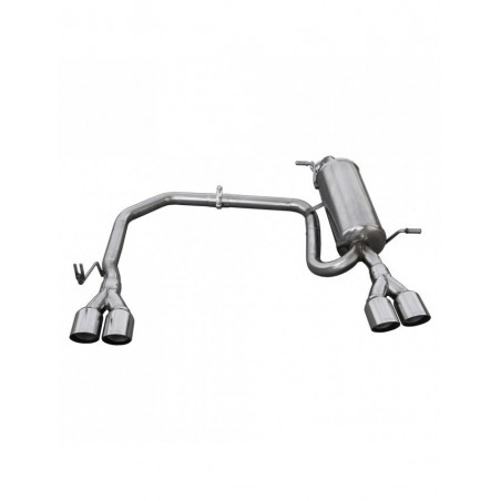 Echappement Inoxcar Silencieux Arrière droit + gauche 2X70 RACING CITROEN DS3 1.6i 16V TURBO 155CV après 2010 diam 50