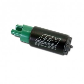 Pompe à essence interne compacte AEM 320L/H spécial éthanol E85, connectiques droites