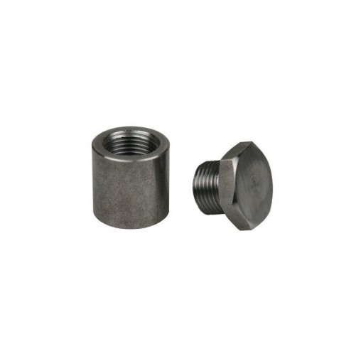 Insert rallongé sonde lambda à souder acier + bouchon acier