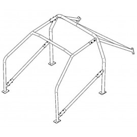 Arceau pour PEUGEOT 206 6 points à boulonner