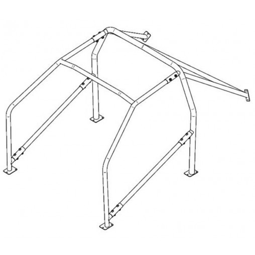 Arceau pour PEUGEOT 206 6 points à boulonner