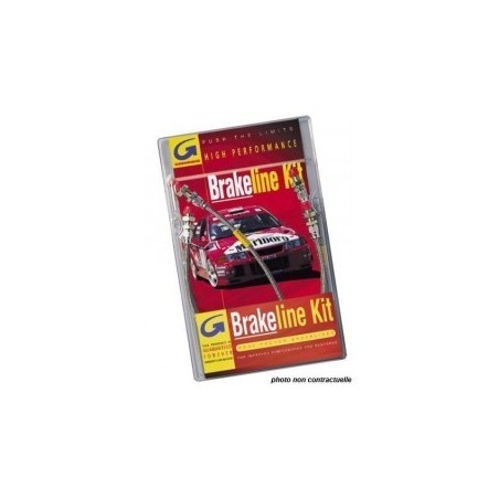 Kit Flexibles de Frein Durite Aviation Complet Goodridge Peugeot 205 GTI 1.6 et rallye 4 Pieces