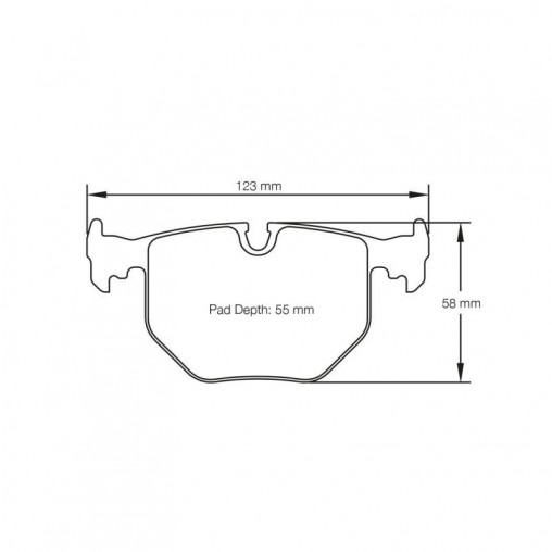 BMW M3 (E46) inclus CSL 3.2 24V S54B32 06/2000-07/2006 Plaquettes de frein arrière PAGID Rouge RST3 (le jeu)