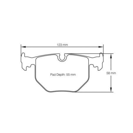 BMW M3 (E46) inclus CSL 3.2 24V S54B32 06/2000-07/2006 Plaquettes de frein arrière PAGID Rouge RST3 (le jeu)