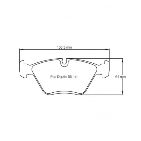 BMW M3 (E46) inclus CSL 3.2 24V S54B32 06/2000-07/2006 Plaquettes de frein avant PAGID Bleu RS4-2 (le jeu)