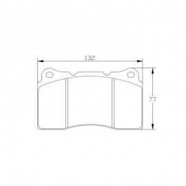 RENAULT Megane 3 RS 2.0 16V F4R 874 11/2008- Plaquettes de frein avant PAGID Jaune RS29 (le jeu)