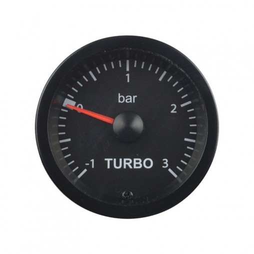 Manomètre VDO Pression Turbo 0-3 Bars Diamètre 52 Mécanique Fond Noir