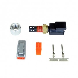Sonde / Capteur de température air admission avec insert à souder en aluminium et connecteur type DTM (étanche)