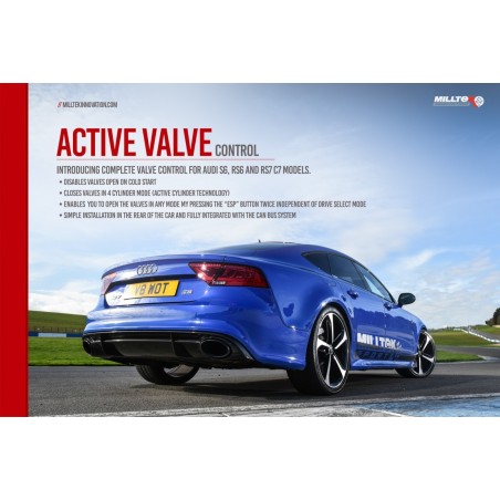 Active Valve Control MILLTEK Audi RS6 C7 4.0 TFSI biturbo quattro inc Performance Edition