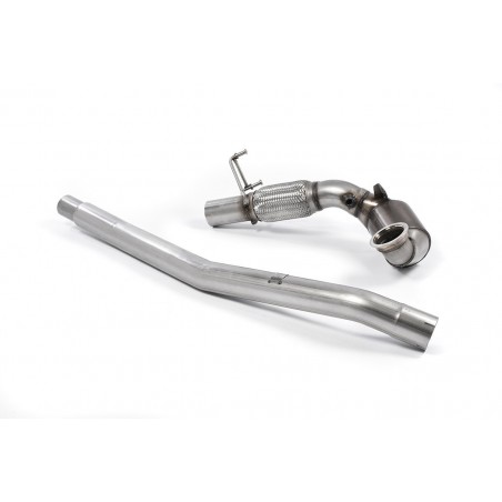 Large Bore Downpipe and Hi-Flow Sports Cat MILLTEK Audi S3 2.0 TFSI quattro 3-Door 8V (Non-GPF Equipped Models Only)