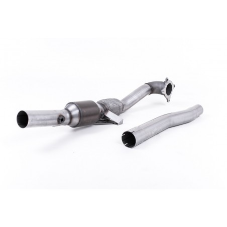 Large Bore Downpipe and Hi-Flow Sports Cat MILLTEK Audi TT Mk2 2.0 TFSi 2WD