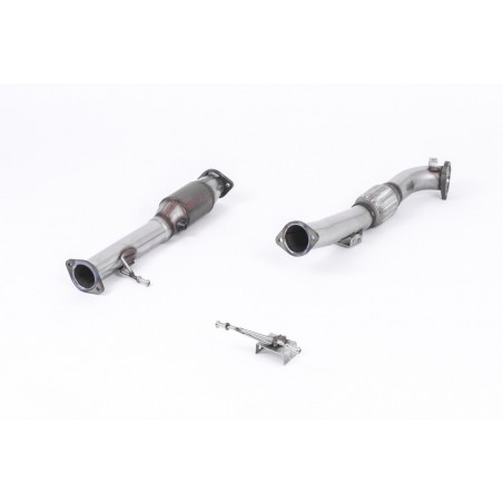 Large Bore Downpipe and Hi-Flow Sports Cat MILLTEK Ford Focus Mk2 ST 225