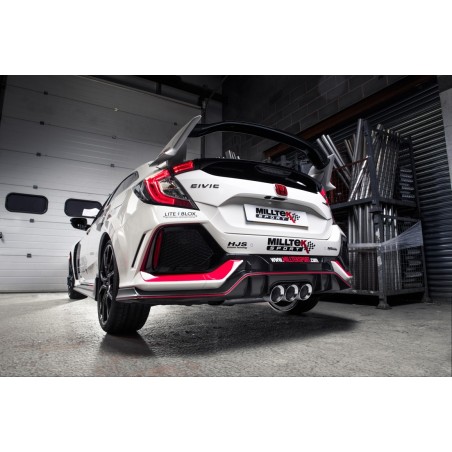 Cat-back MILLTEK Honda Civic Type R FK8 2.0 i-VTEC