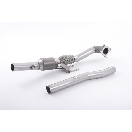 Large Bore Downpipe and Hi-Flow Sports Cat MILLTEK Volkswagen Golf Mk6 R 2.0 TFSI 270PS