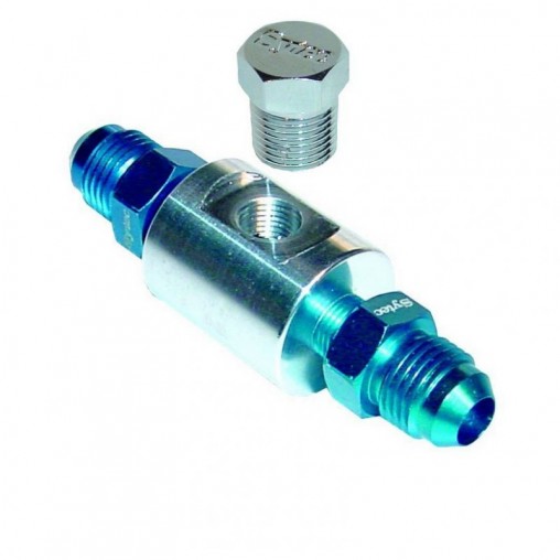 Adaptateur / té de dérivation DASH 6 pour sonde pression essence avec taraudage 1/8" NPT
