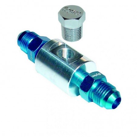 Adaptateur / té de dérivation DASH 6 pour sonde pression essence avec taraudage 1/8" NPT