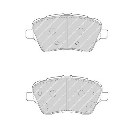 Plaquettes de freins avant Ferodo DS2500 pour Fiesta 6 ST 1.6 Turbo