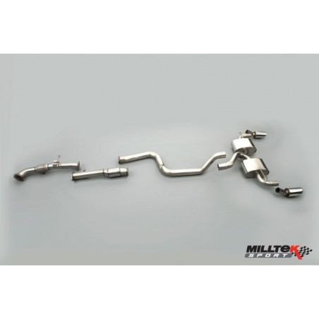 Ford Focus MK2 RS 2.5T 305CV 2009 - 2010 76.2 mm Ligne Complete MILLTEK