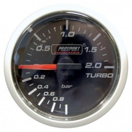 Manomètre Prosport Pression Turbo Diamètre 52mm -1 à +2 Bars