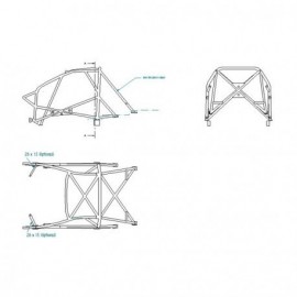 Arceau de Sécurité Sparco Peugeot 206 à souder