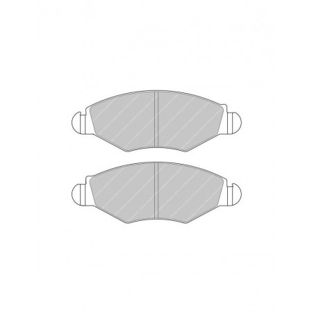 Plaquettes de Frein Ferodo DS2500 Avant Peugeot 206 1.6 / 2.0 S16
